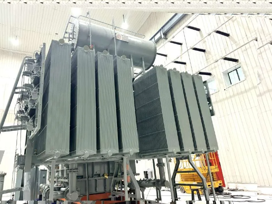 Transformer fitted with Vikas pressed steel radiator banks